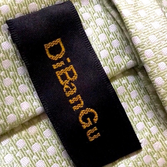 DiBanGu Mint Green/White Tie - Picture 2 of 3